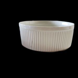 Porcelain Souffle Dish-White